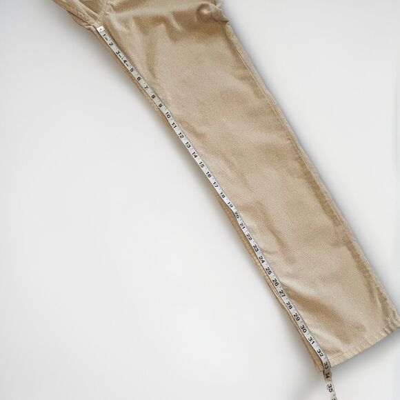 Levis 505 Corduroy Pants Mens 33x34 Straight‎ Leg White Ivory Y2K - Picture 5 of 14